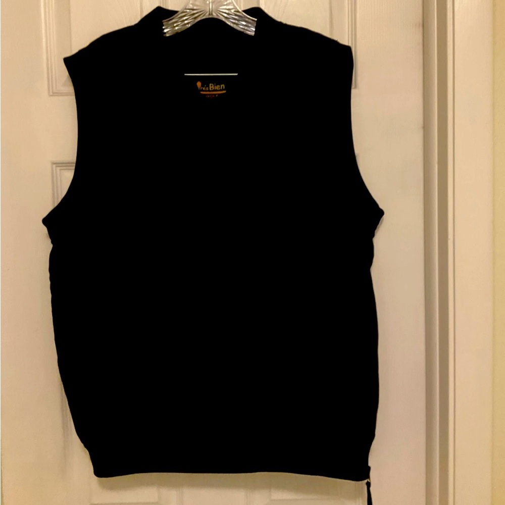Tres Bien‎ Men’s Black Pullover Golf Vest Size Medium